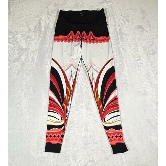 EVA VARRO Women's Yoga Pants SZ M Multi Color Double Layer Athletic Leggings - Picture 1 of 8